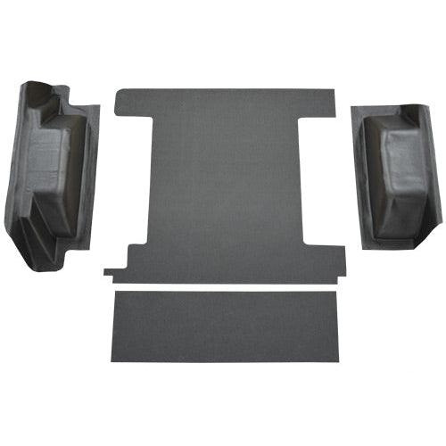 1966-1977 Ford Bronco Cargo Area Vinyl Flooring Kit (2 Gas Tanks, without Tailgate Lock)