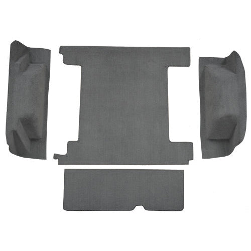 1974-1976 Ford Bronco Cargo Area Carpet Kit (2 Gas Tanks, with Tailgate Lock) - Cutpile