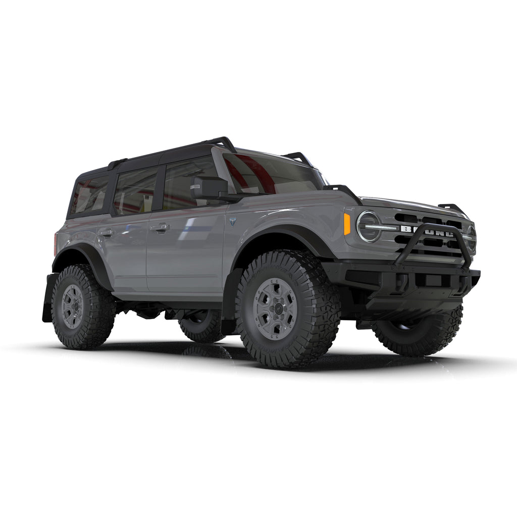 21-22 Ford Bronco (Plstc Bmpr + Rr - No Rptr/Sprt) Blk Mud Flap W/Met. Blk Logo