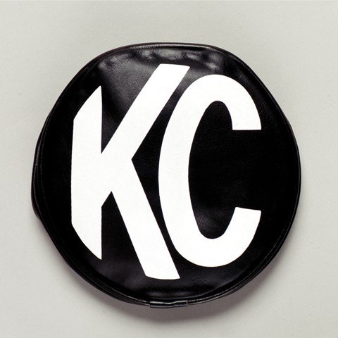 6" Light Cover - Soft Vinyl - Black / White KC Logo