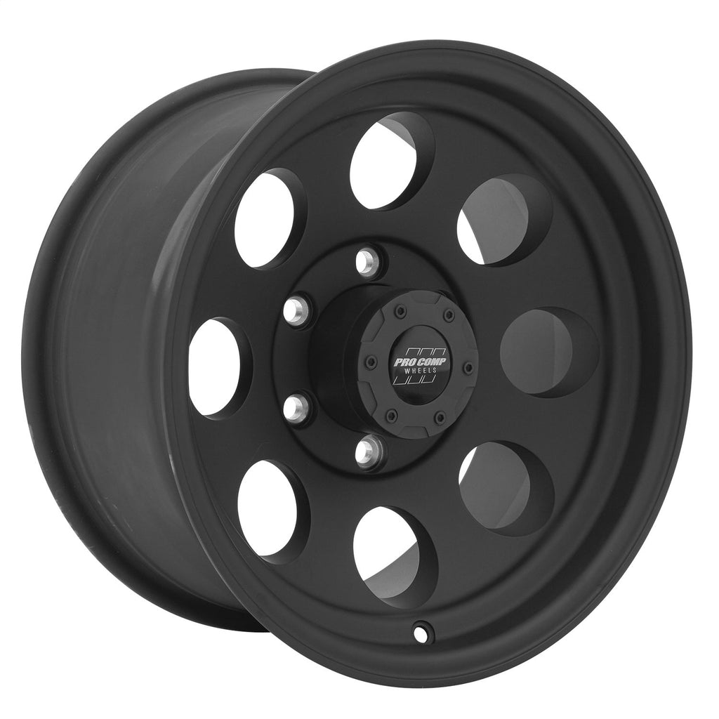 69 Series Vintage Matte Black Wheel (16" x 8" 6 x 5.5" 4"BS -12mm Offset)