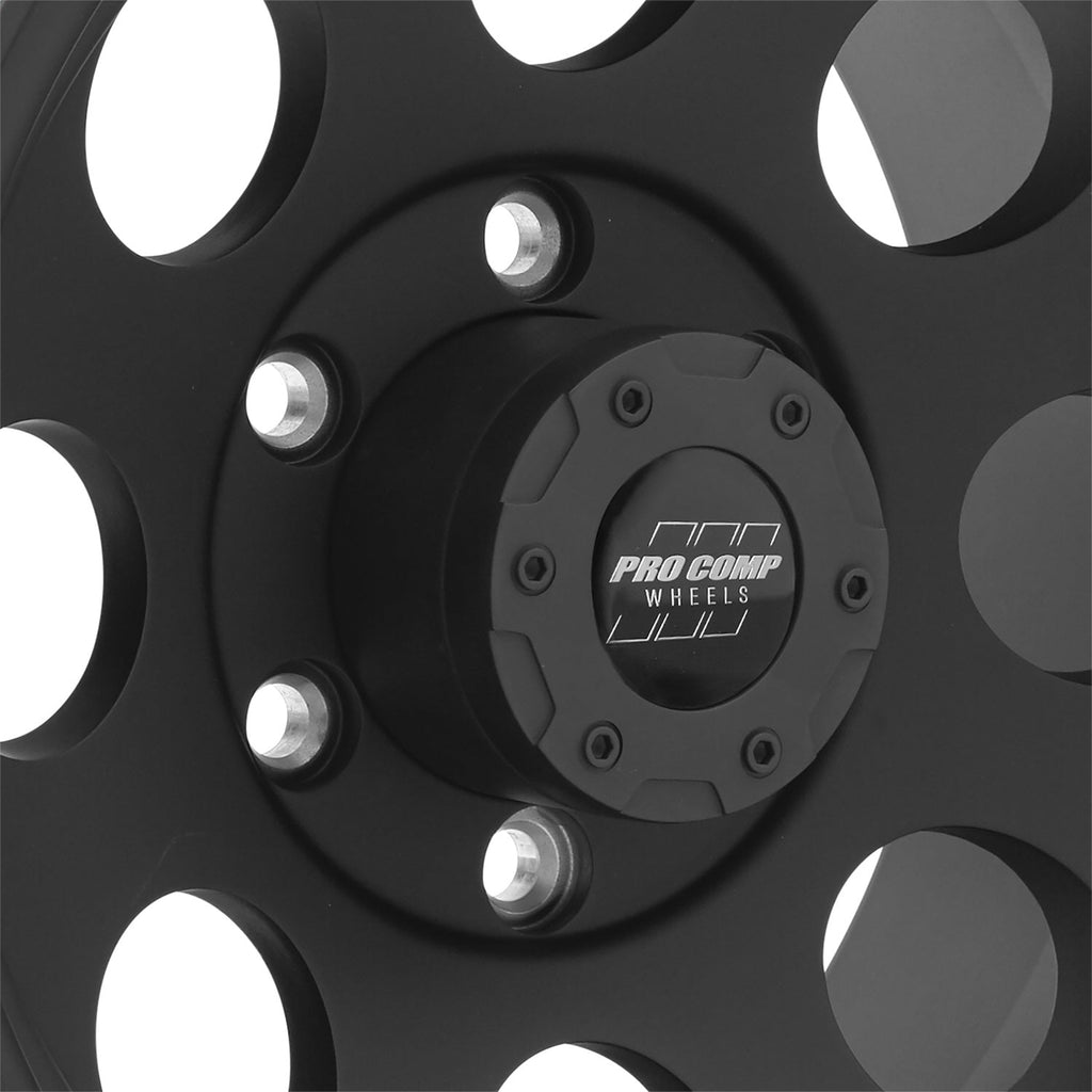 69 Series Vintage Matte Black Wheel (16" x 8" 6 x 5.5" 4"BS -12mm Offset)