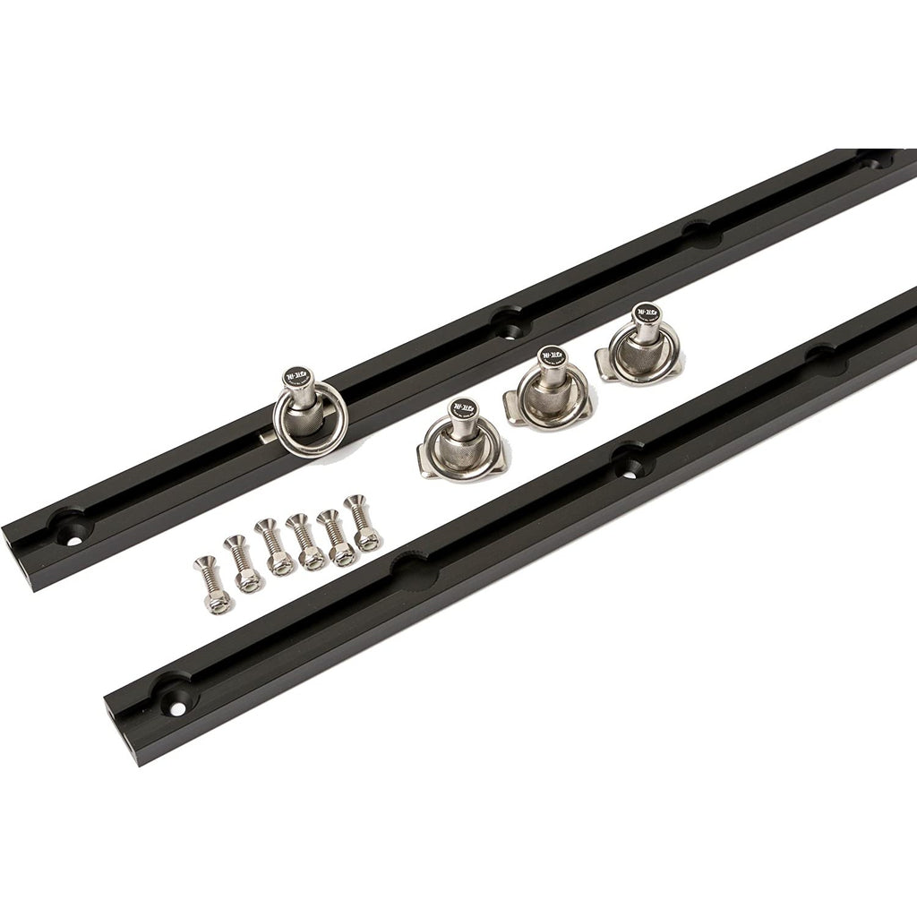 93" Slide-N-Lock Tie Down System - Black Anodized