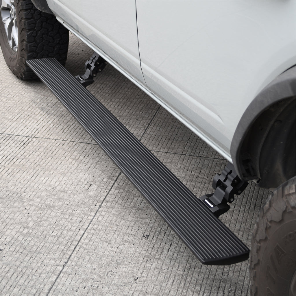 E1 Electric Running Board Kit - Textured Black (4 Door)