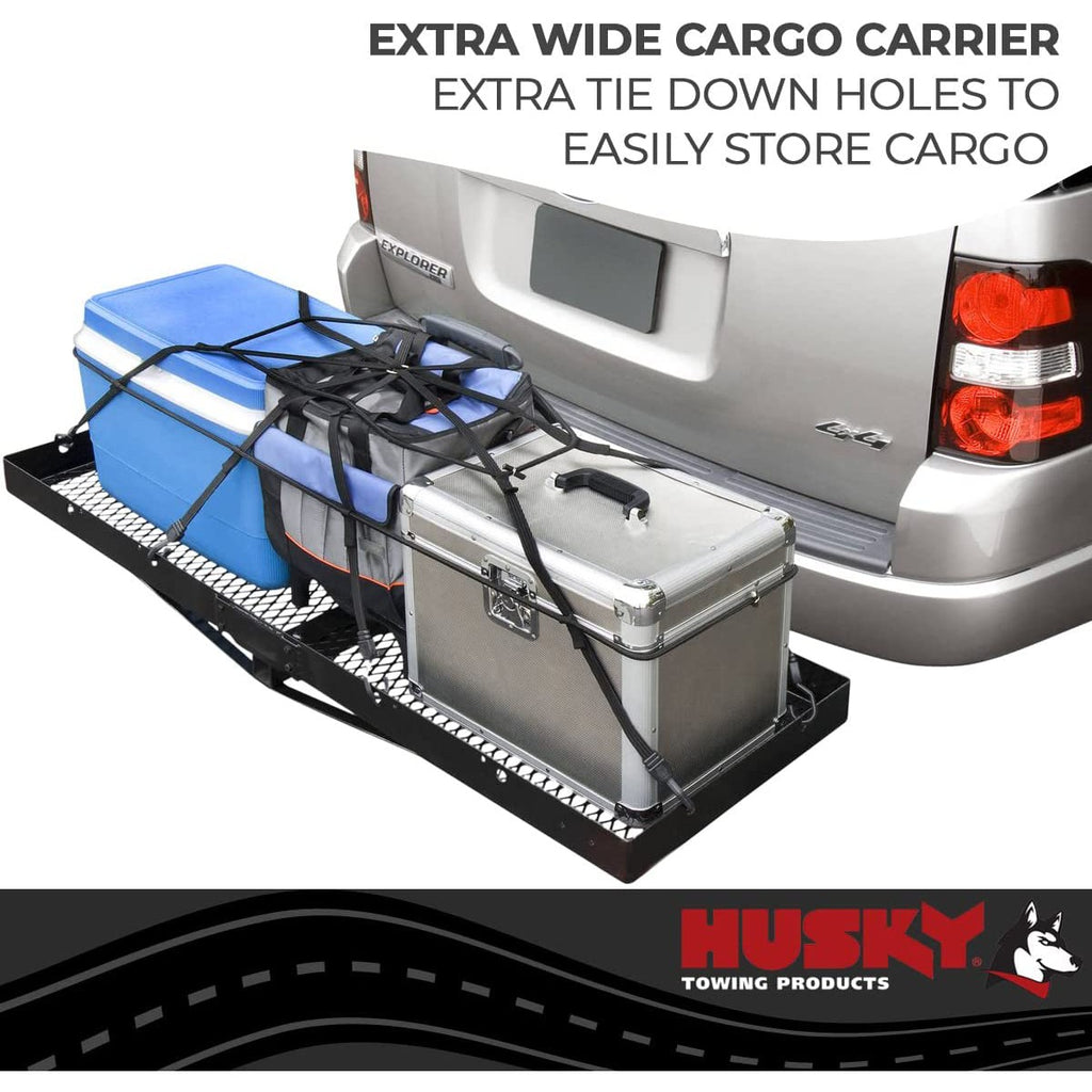 Extra Wide Trailer Hitch Steel Cargo Carrier