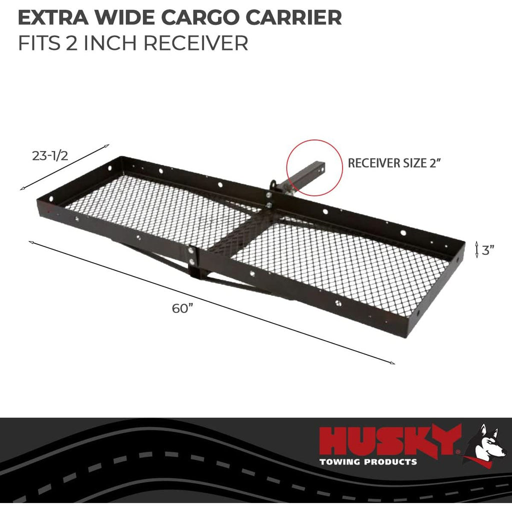 Extra Wide Trailer Hitch Steel Cargo Carrier