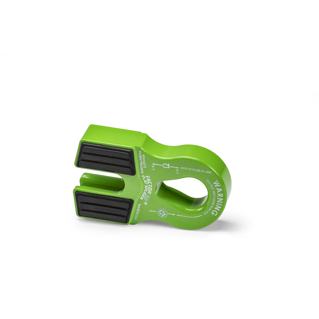 Factor 55 Flat Splicer 3/8 - 1/2" Synthetic Rope Splice-On Shackle Mount - Green