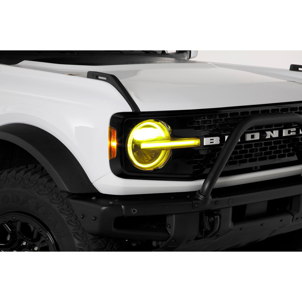 Headlight Cover Kit (Vehicles with LED Option), 4 Piece, Transparent Yellow