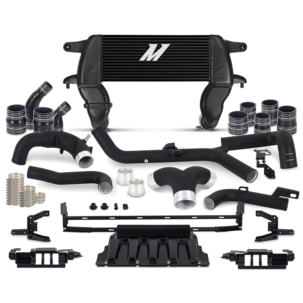 High-Mount Intercooler Kit, Fits 2021+ Ford Bronco 2.7L, Black Intercooler