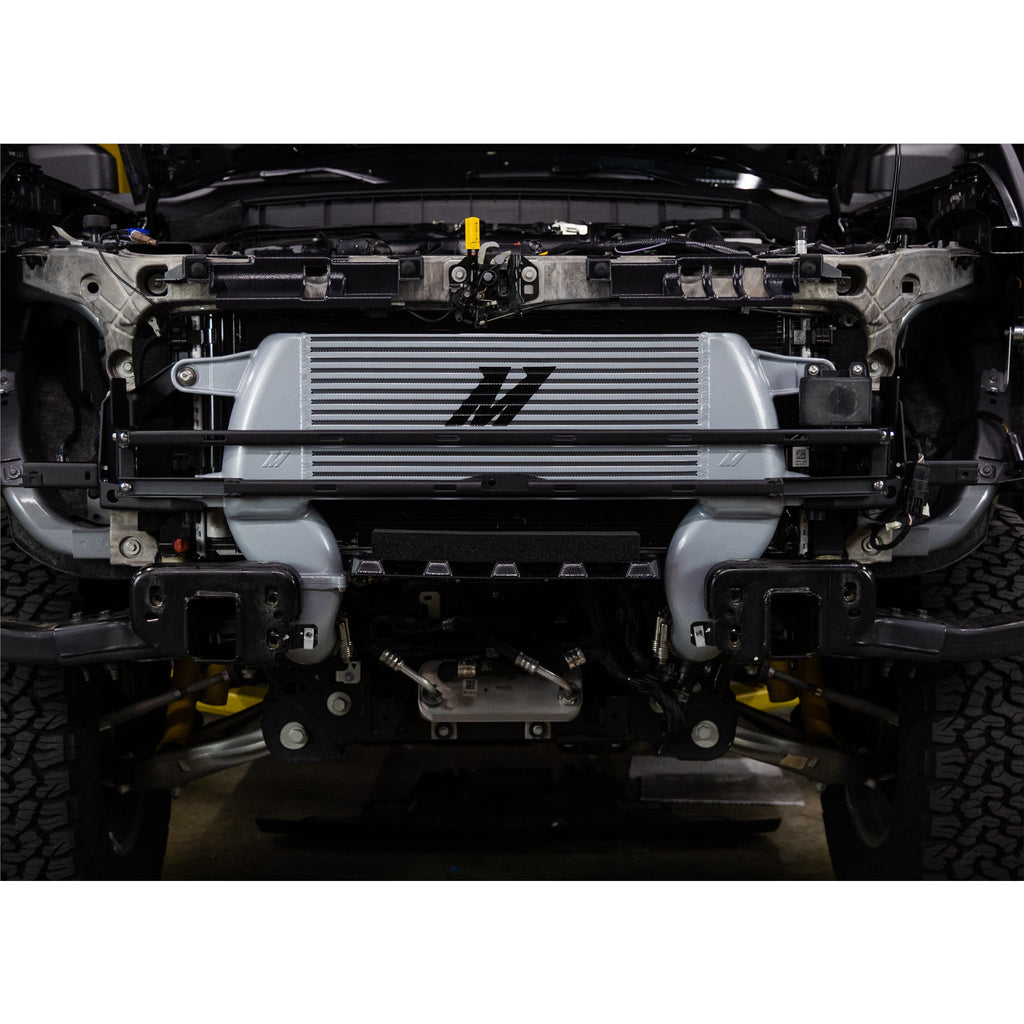 High-Mount Intercooler Kit, Fits 2021+ Ford Bronco 2.7L, Silver Intercooler