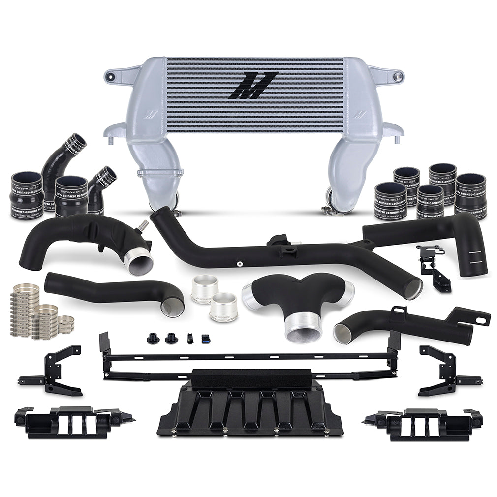 High-Mount Intercooler Kit, Fits 2021+ Ford Bronco 2.7L, Silver Intercooler