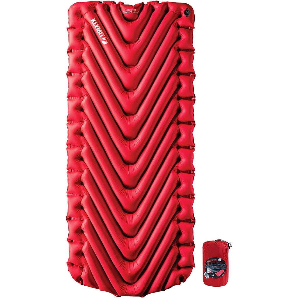 Klymit Insulated Static V Luxe Red Inflatable Sleeping Pad