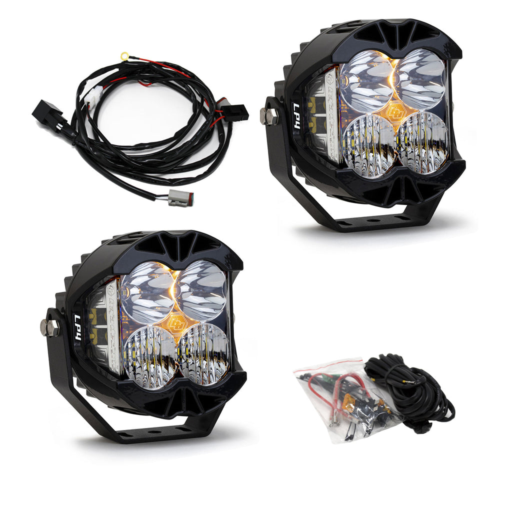 LP4 Pro Driving/Combo LED Auxiliary Light Pod Pair - Clear