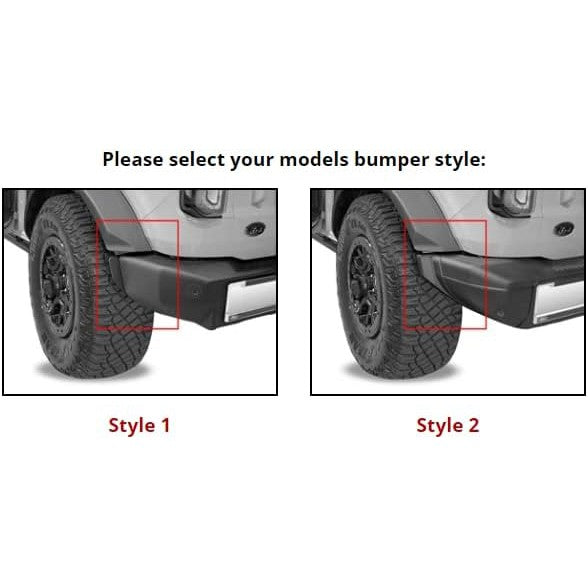 No-Drill Digitalfit Rear Mudflaps (For Use With 315 Width Tire/Style 2 Bumper)