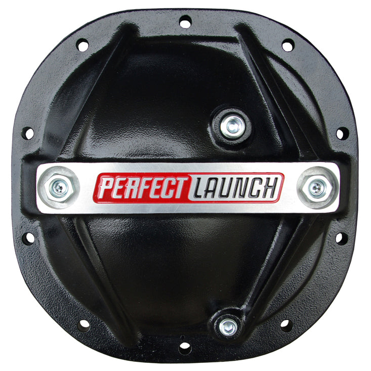 Perfect Launch' Differential Cover; Fits Ford 8.8; Aluminum; Black
