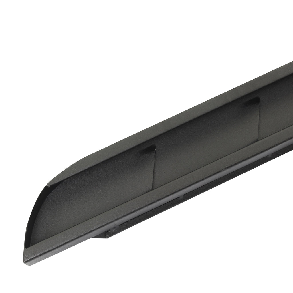 RB10 Slim Line Running Boards With Mounting Brackets Kit - Textured Black (2 Door)