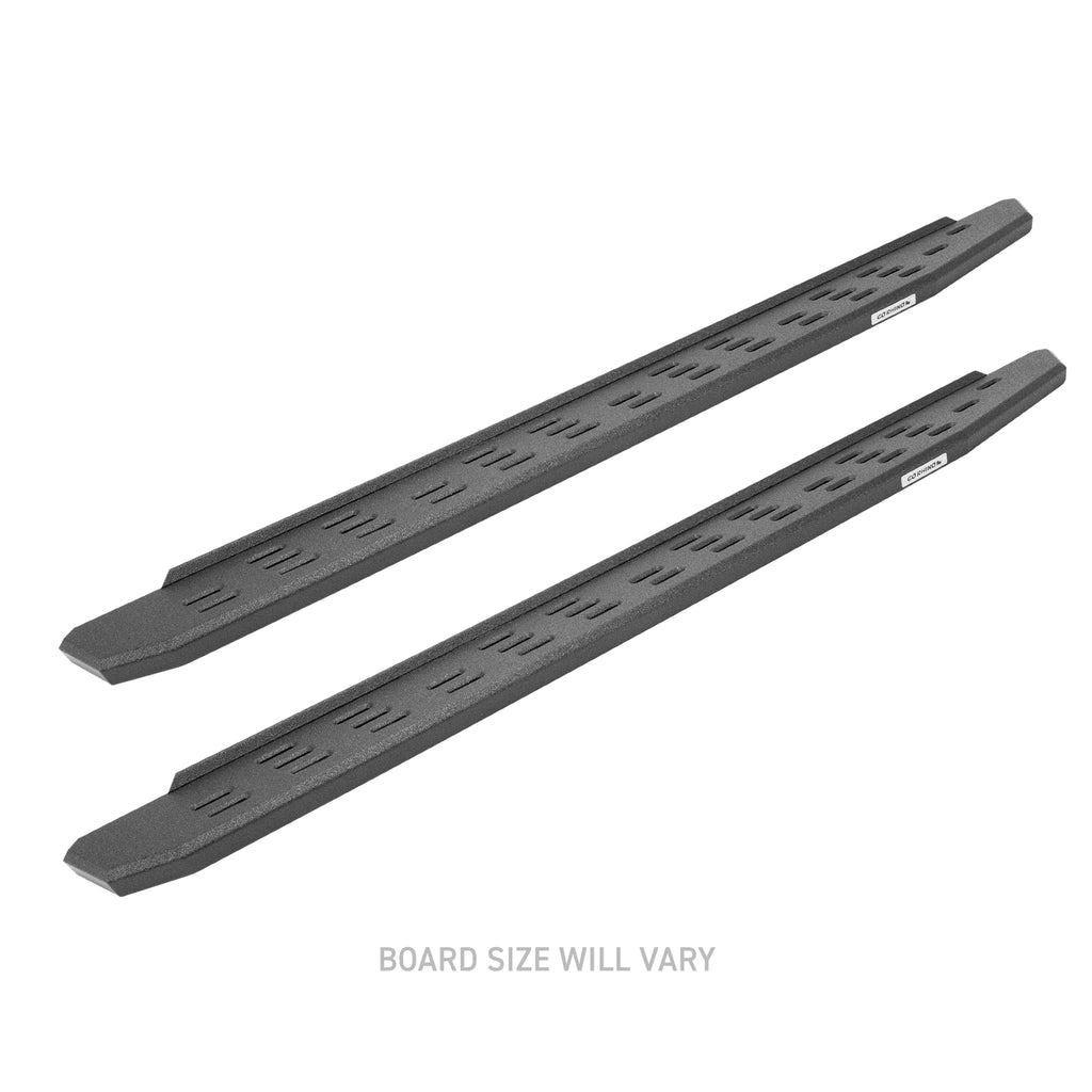 RB30 Running Boards With Mounting Bracket Kit - Bedliner Coating (4 Door)
