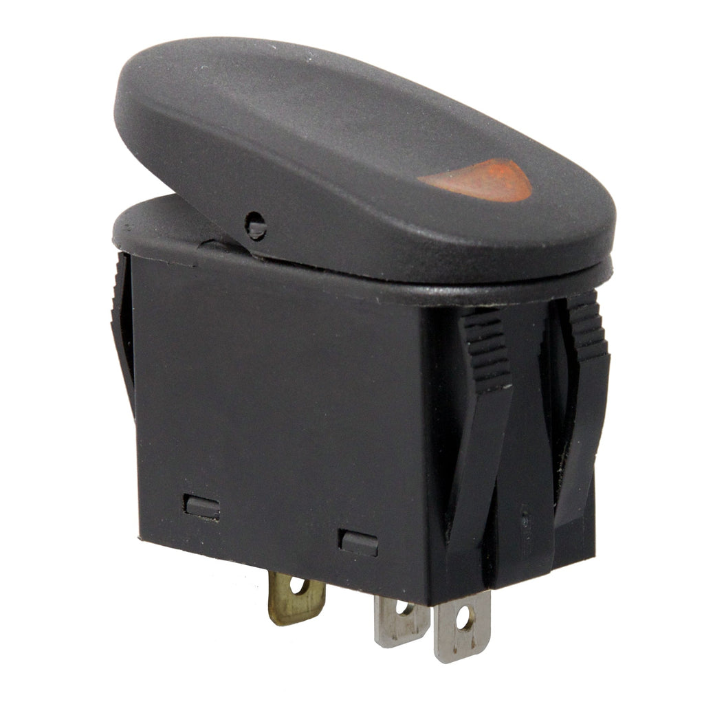 Rocker Switch, 2 Position, Amber