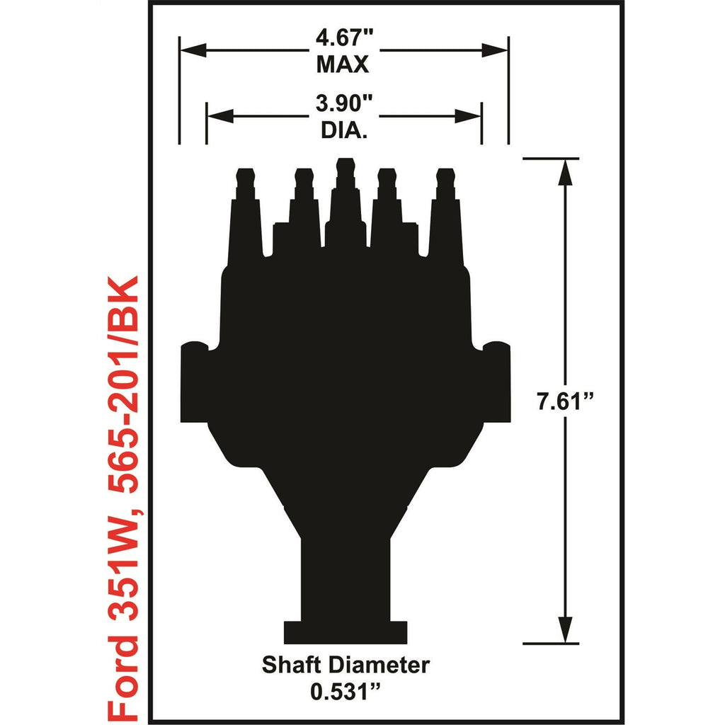 SBF 351W Distributor - Dual Sync