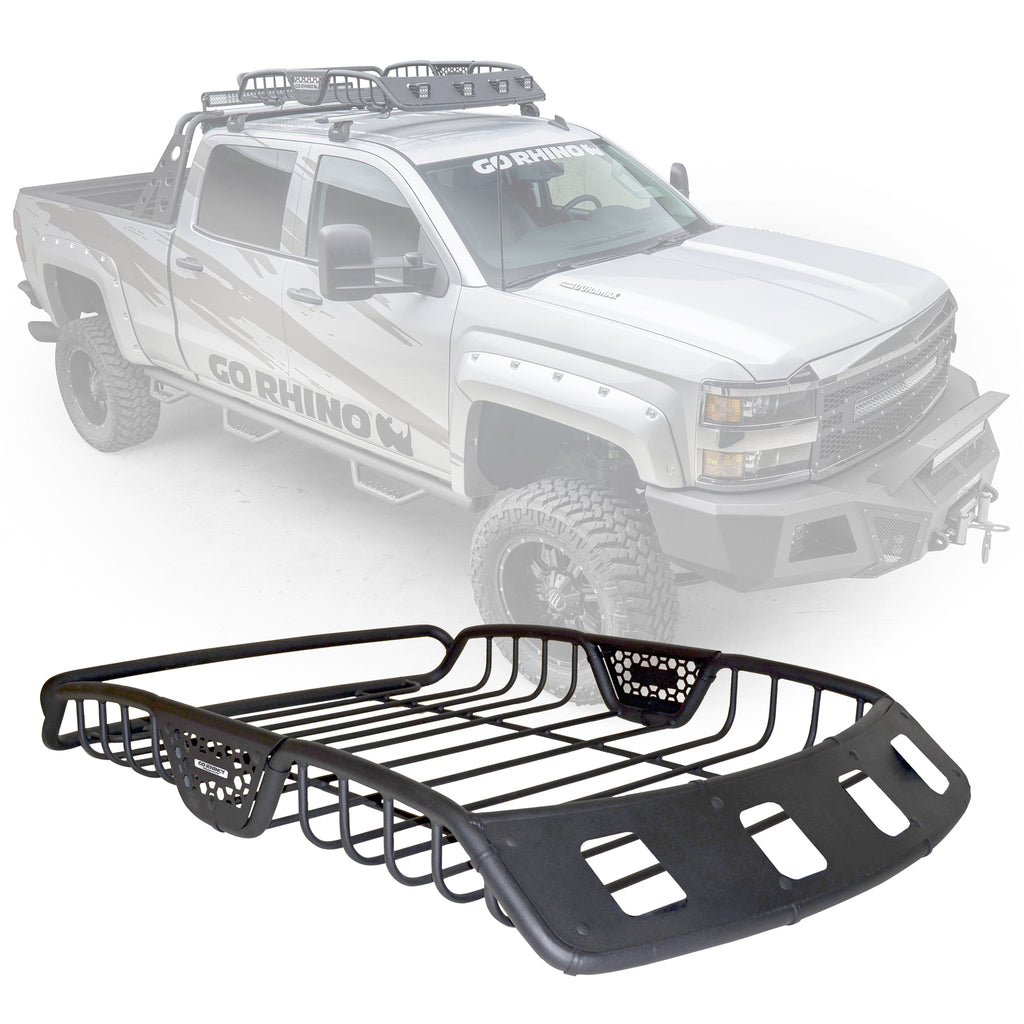 SR40 Tubular Steel Roof Rack With 4X Light Mount Openings - 60" Long