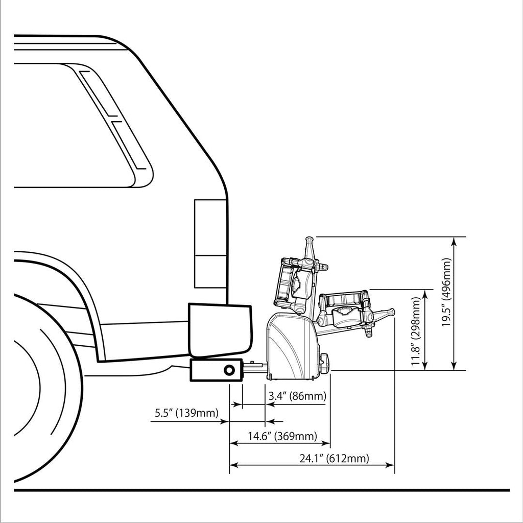 Tire Holding Back Rack (1 Bike)