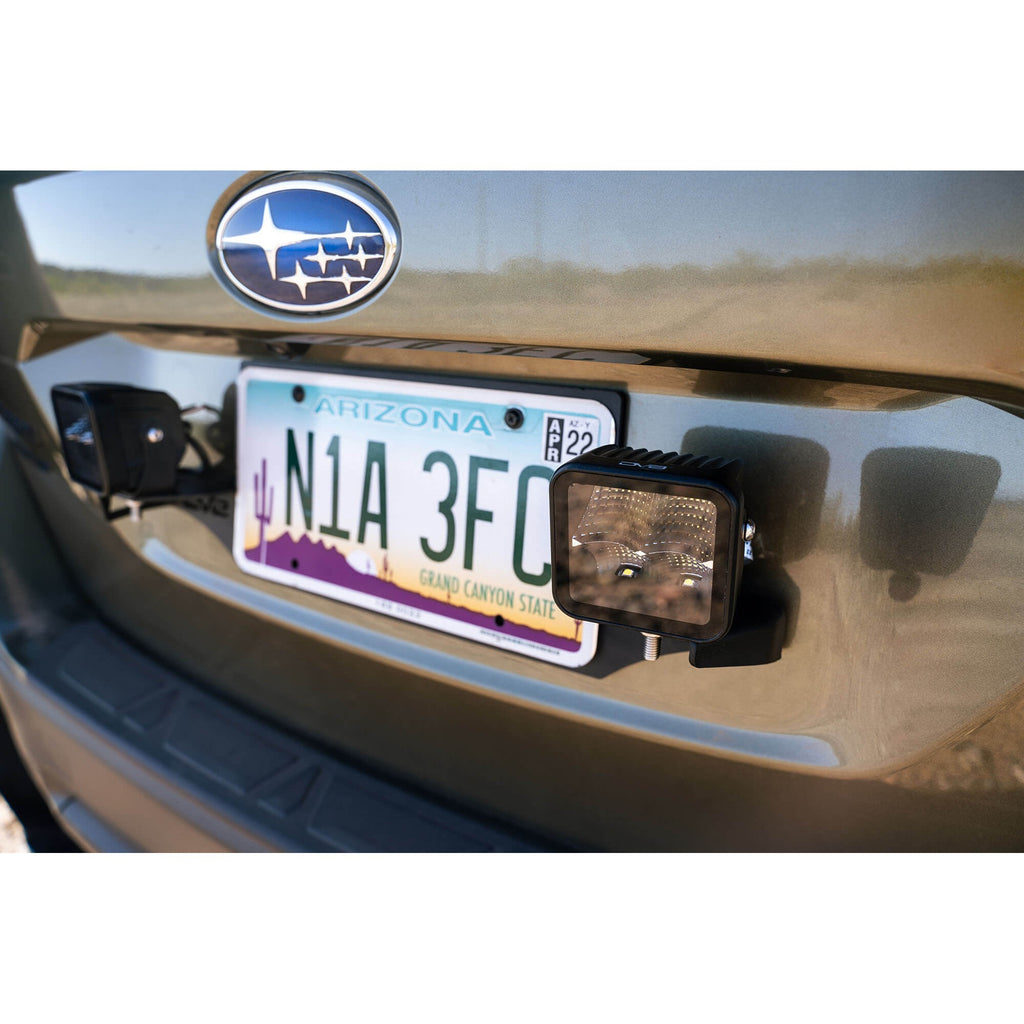 Universal License Plate Mount with Pod Light Mounts