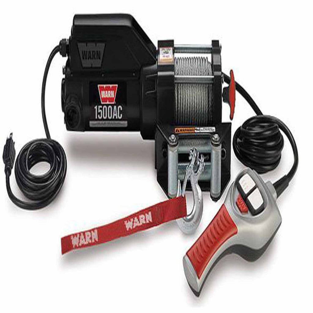 1500AC 120V Electric Utility Winch with Wire Rope
