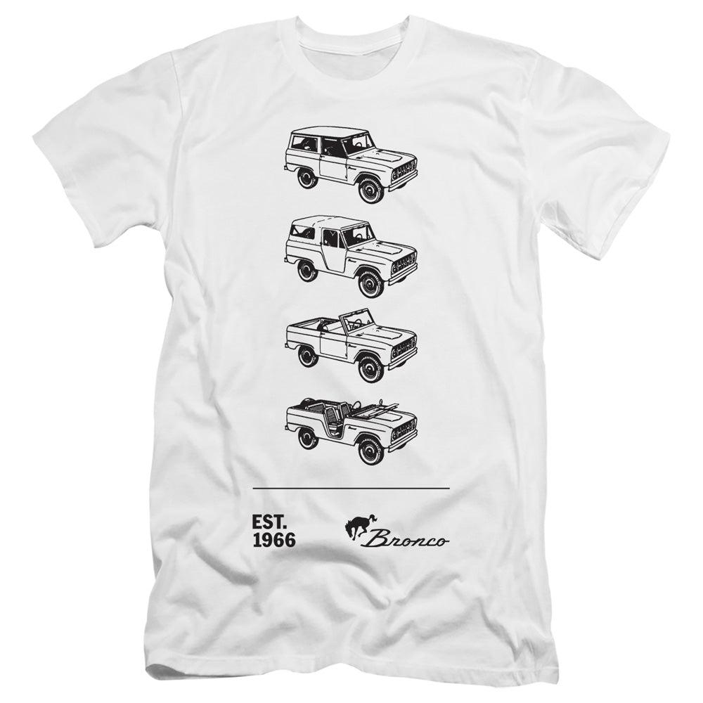 Ford Bronco Est. 1966 Premium Slim Fit Short-Sleeve T-Shirt