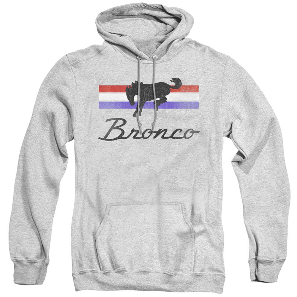 Ford Bronco Red, White, and Blue Stripes Pullover Hoodie